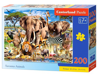 Puzzle 200 Savanna Animals CASTOR Castorland
