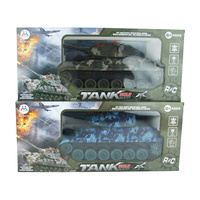 Czołg Zdalnie Sterowany RC Na Radio Światła Dźwięki Prezent Dla Dzieci