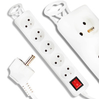 PRZEDŁUŻACZ SIECIOWY 5 GNIAZD 3,0M BIAŁY WŁĄCZNIK