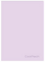 COOLPACK - ZESZYT A5 PP - 60 K. KRATKA (bm) - PASTEL / POWDER PURPLE