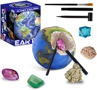 WYKOPALISKA SKAMIELINY KRYSZTAŁY ZESTAW ARCHEOLOGA EDUKACYJNY ZIEMIA