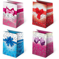 Torebki prezentowe T5-98 Kokardy jasne 10 sztuk