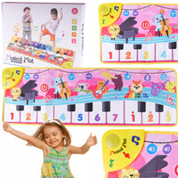 Interaktywna Edukacyjna Mata Muzyczna Taneczna Muzyka Światło Pianinko