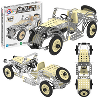 Zestaw Konstrukcyjny Metalowy Samochód Auto Konstruktor 284 Elementy