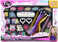 ZESTAW KORALIKÓW OZDÓB DO KORALIK BIŻUTERII WŁOSÓW