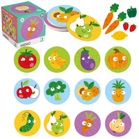 Gra Memo Mini "Owoce I Warzywa" Gra Pamięciowa Edukacyjna Zestaw Żetony