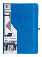 Kalendarz 2026 Jazz B5 tygodniowy niebieski