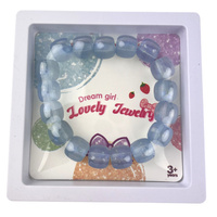 Bransoletka Dla Dziewczynki Kolorowa Gumka Modna Biżuteria Prezent