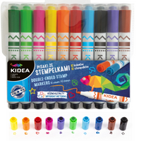 PISAKI MAZAKI ZE STEMPELKAMI 10 KOLORÓW KIDEA