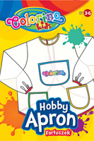 Colorino kids fartuszek transparentny z rękawkami dla dzieci