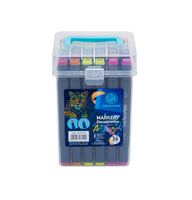 Markery dwustronne ASTRAPEN - 36 kolorów - cienka i ścięta końcówka