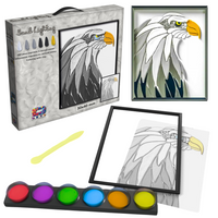 Orzeł Kolorowy Obraz Do Samodzielnego Wykonania z Plasteliny + Akcesoria