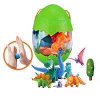 Masa plastyczna dinozaury foremki kreatywna zabawa edukacyjna dla dzieci