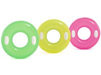 KOŁO DO PŁYWANIA NEON Z UCHWYTAMI