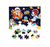 Puzzle drewniane 60 elementów edukacyjne 4 wzory dla dzieci rozwijające
