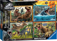 Puzzle 4x100 Jurassic World Bumper Pack Ravensburger