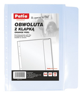 OBWOLUTA Z KLAPKĄ A4 *ORANGE PEEL- 10 szt.