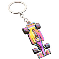 Brelok samochód wyścigowy metalowy zestaw 12 sztuk dla fanów motoryzacji