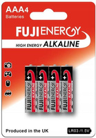 4 SZT BATERIA ALKALICZNA AAA LR03 1.5V FUJIENERGY