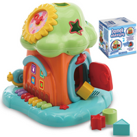 INTERAKTYWNY DOMEK PIANINKO SORTER KLOCKI KOSTKA