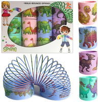 Zestaw sprężyna dinozaur dla dzieci 12 sztuk zabawka edukacyjna kolorowa