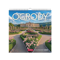 Kalendarz 2026 Ogrody kwadrat ścienny