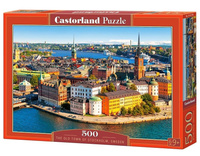 Puzzle 500 Sztokholm stare miasto, Szwecja CASTOR Castorland
