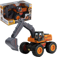 Koparka Zabawka Dla Dzieci Na Baterie Światło Dźwięk Prezent