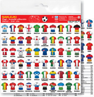 Naklejki Flagi koszulki piłkarskie Świat Top 100