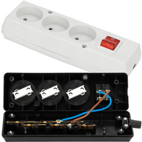 GNIAZDO ROZBIERALNE TRZYKROTNE GN-360WS MT0085-B 