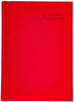 Kalendarz akademicki 2025/2026 A5T Vivella CZERWONY