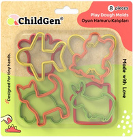 Zestaw 8 foremek do modelowania ciastoliny