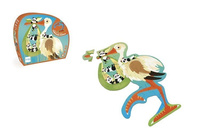 Puzzle konturowe Bocian 24 elementy Scratch