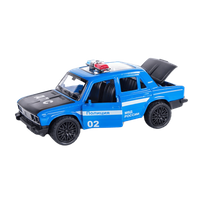 Metalowy Samochód Policyjny z Efektami Świetlnymi i Dźwiękowymi