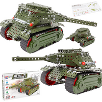 Czołg Pojazd Wojskowy Militarny Zestaw Do Złożenia Metalowe Części Śrubki 