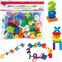 KLOCKI MAŁYCH GENIUSZY KONSTRUKCYJNE CYFRY 100 ELE
