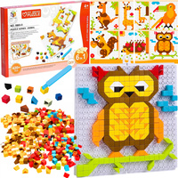 Gra Logiczna Układanka Karty Montessori Tangram Puzzle Klocki Mozaika 420el