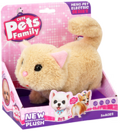 Kotek interaktywny na baterie miękki pluszowy zabawka dla dzieci prezent