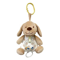 Pozytywka Piesek Beżowy 18 Cm Pluszak Maskotka Delikatne Melodie Grzechotka