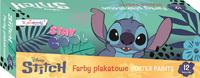 Farby plakatowe 12 kolorów 20 ml STITCH