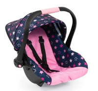 Fotelik samochodowy dla lalek z daszkiem niebieski Bayer Design