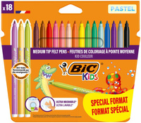 Flamastry BIC Kids Couleur pastel 18 kolorów