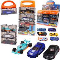 AUTO METALOWE 4 SZTUKI W TRANSPORTERZE