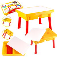 Wielofunkcyjny Stół Do Zabawy Edukacyjny Kreatywny Rozkładany Dwie Wnęki 