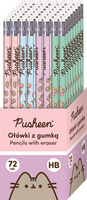 Ołówki z gumką tuba 72 sztuk HB PUSHEEN