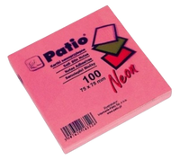 NOTES NEON SAMOP. 75x75mm RÓŻOWY - 12 szt.