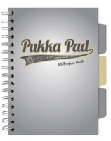 Kołozeszyt Pukka Pad A5 Project Book Design szary