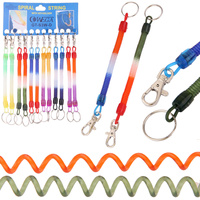 BRELOK BRELOCZEK DO KLUCZY TOREBKI SPRĘŻYNKA Z KARABIŃCZYKIEM 12 SZT