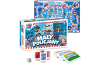 GRA PLANSZOWA MAŁY POLICJANT UCZY PLANSZA KARTY ++