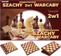 SZACHY MAGNETYCZNE KLASYCZNE WARCABY DLA DZIECI